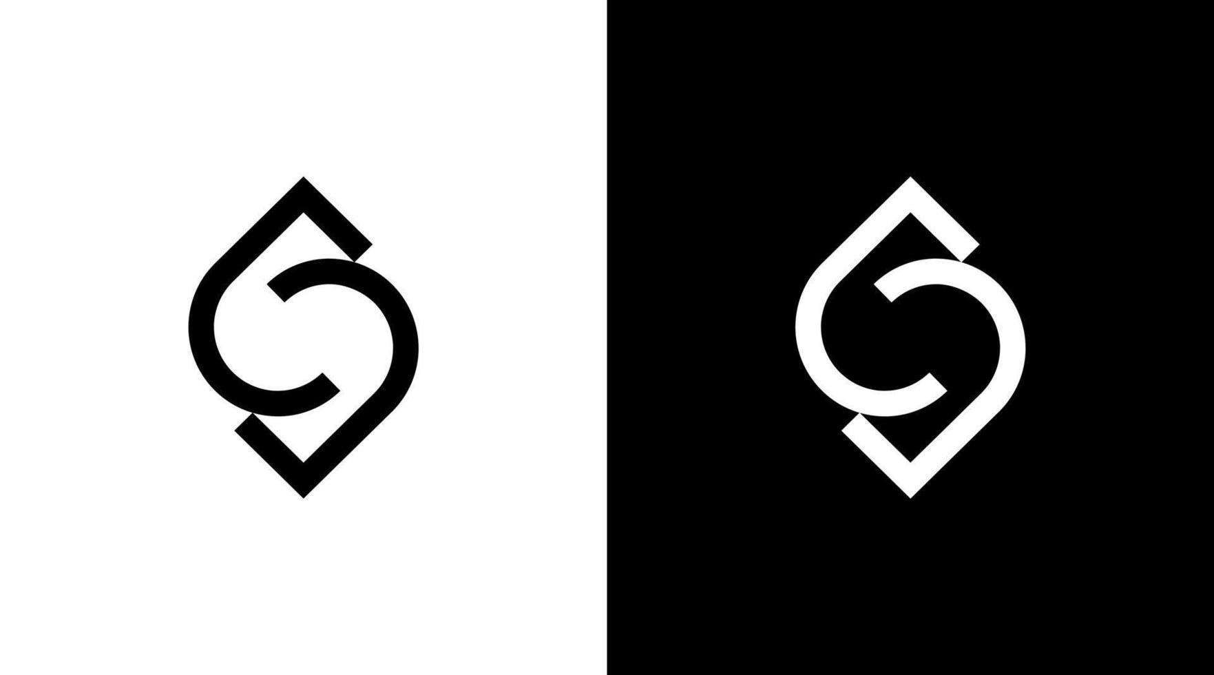 letter s logo synchronize vector monogram initial illustration icon style Design template
