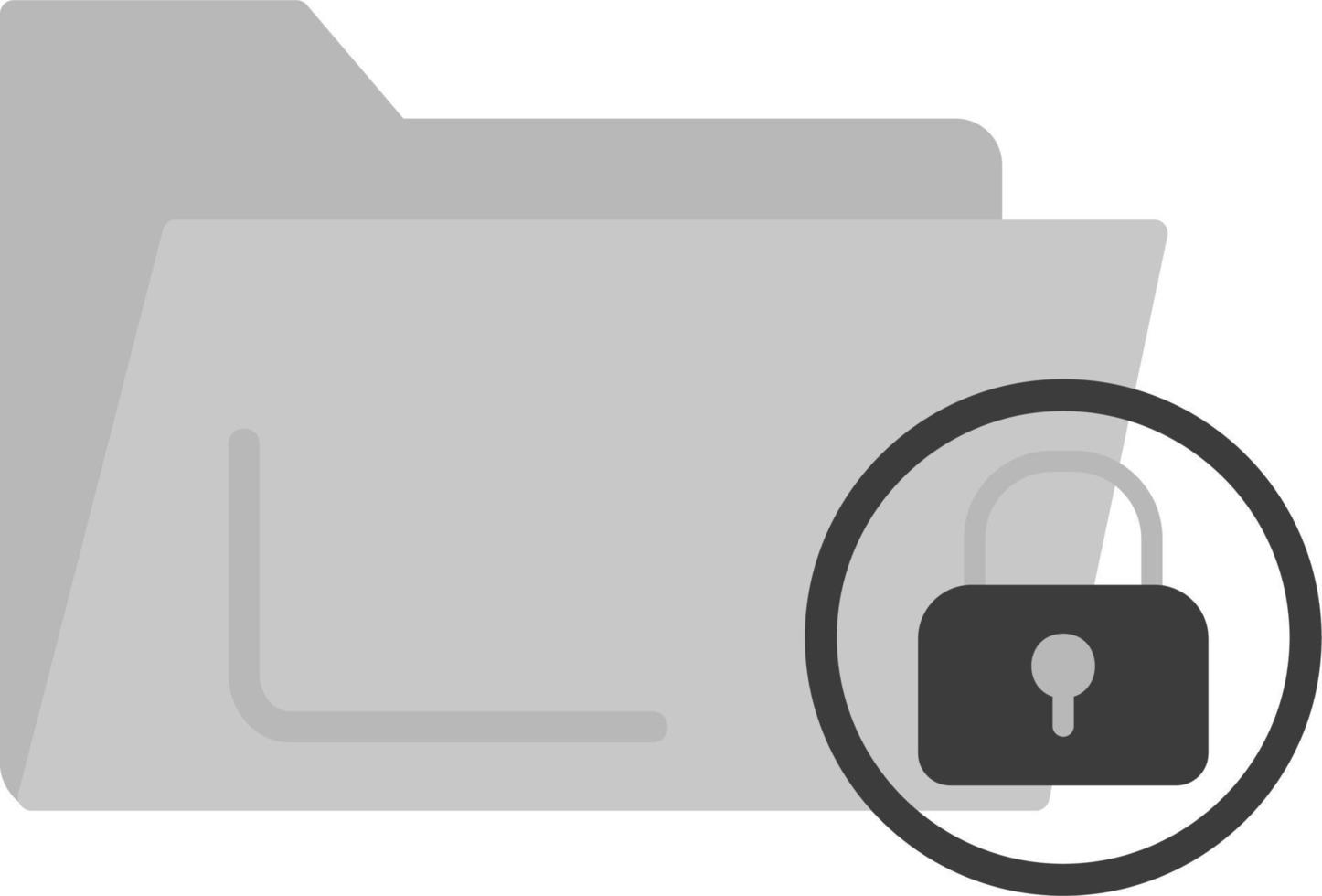 Folder Lock Vector Icon