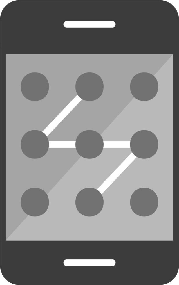 Mobile Pattern Lock Vector Icon