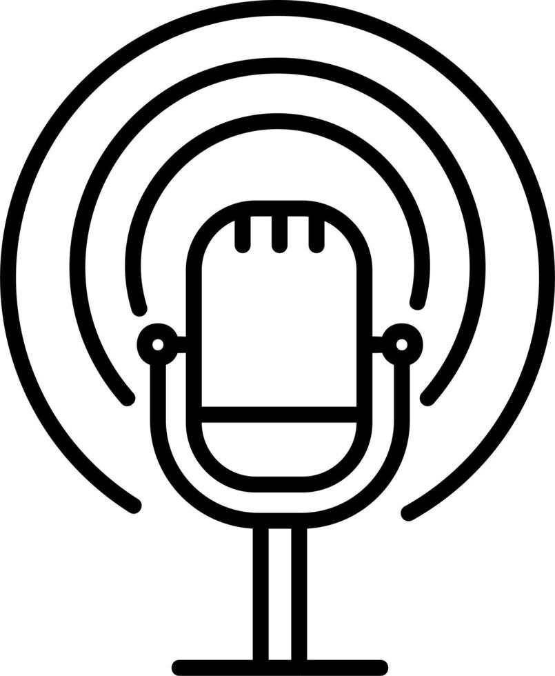 Broadcast Vector Icon