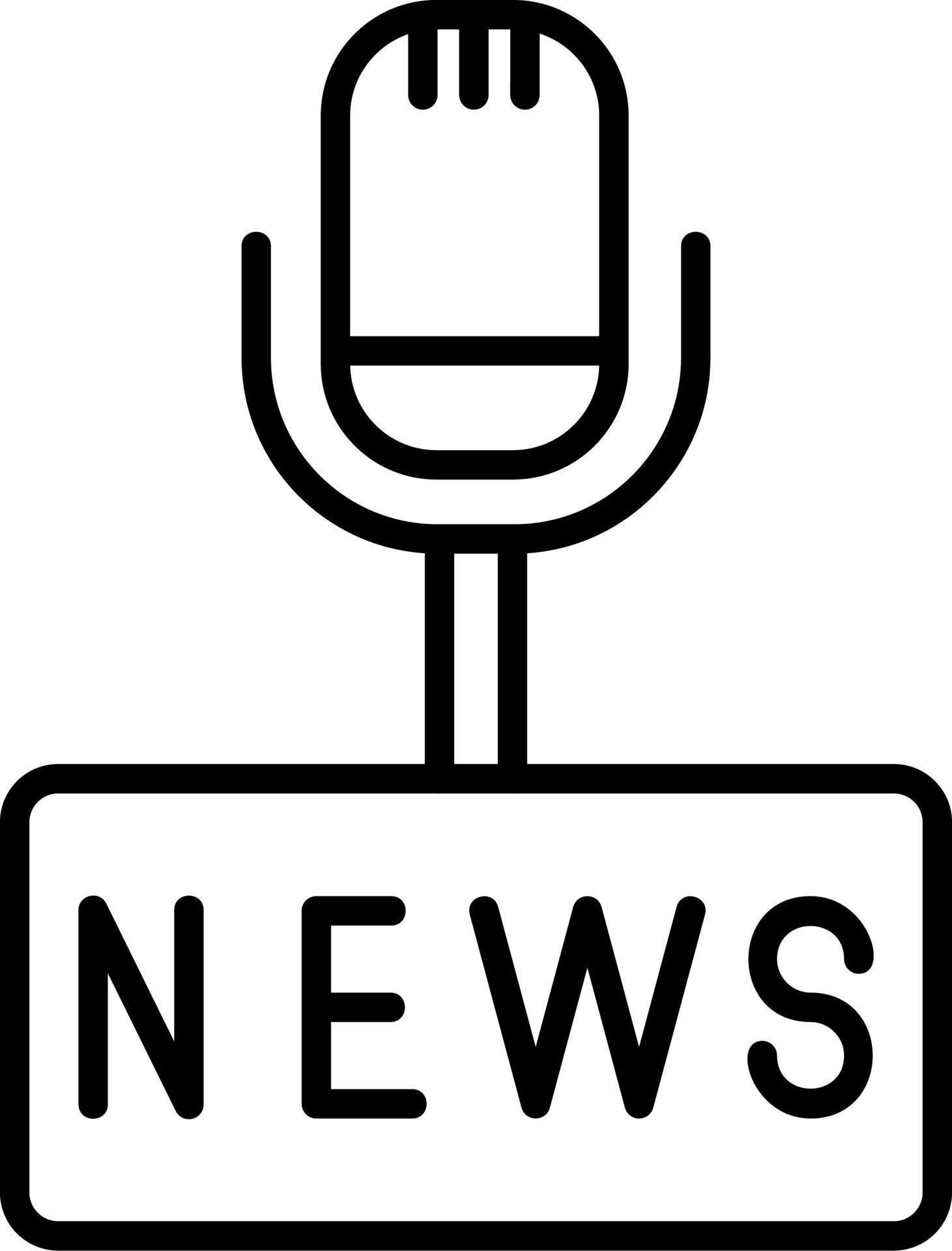 News Vector Icon 20330647 Vector Art at Vecteezy