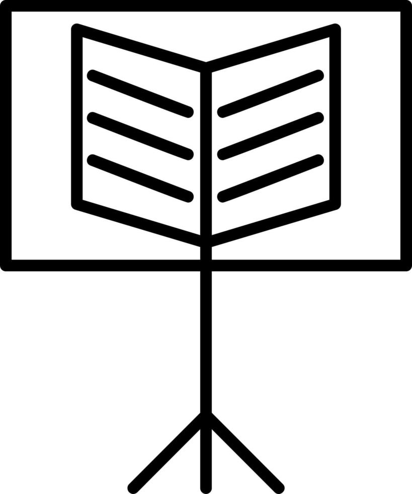 Music Stand Vector Icon