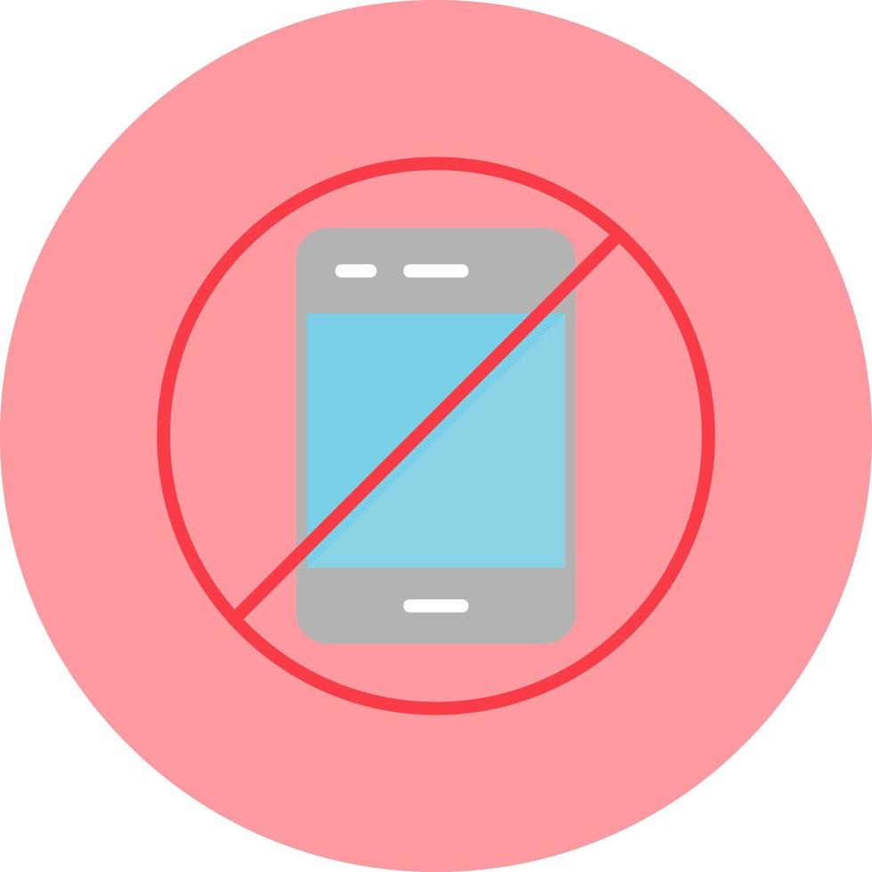 No Phone Vector Icon