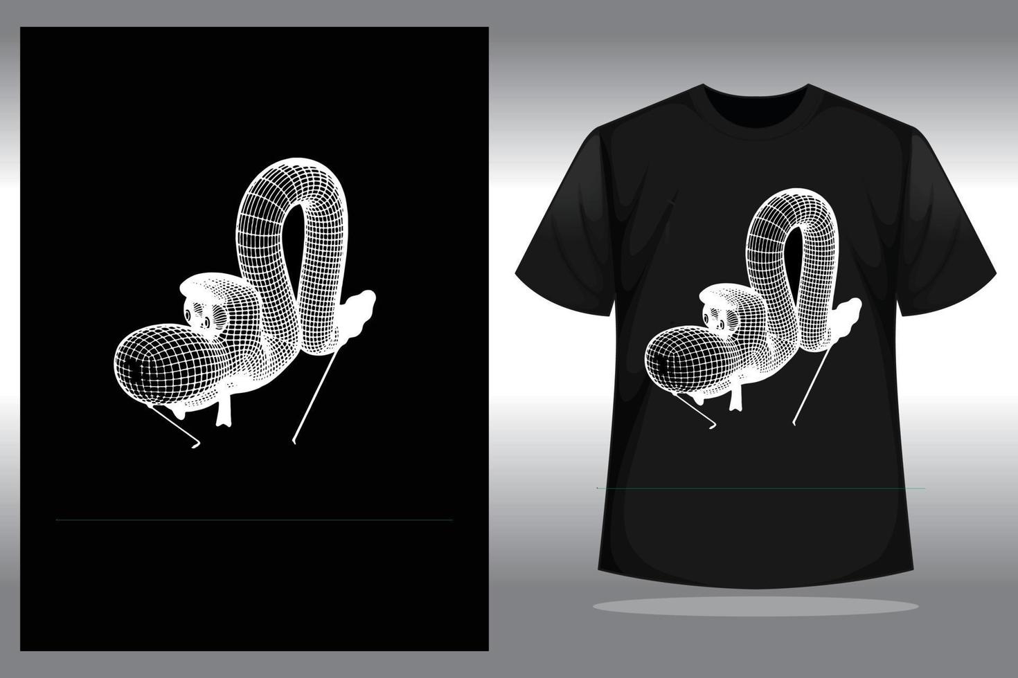 vector illustration of an abstract t-shirt design, suitable for your business t-shirt design