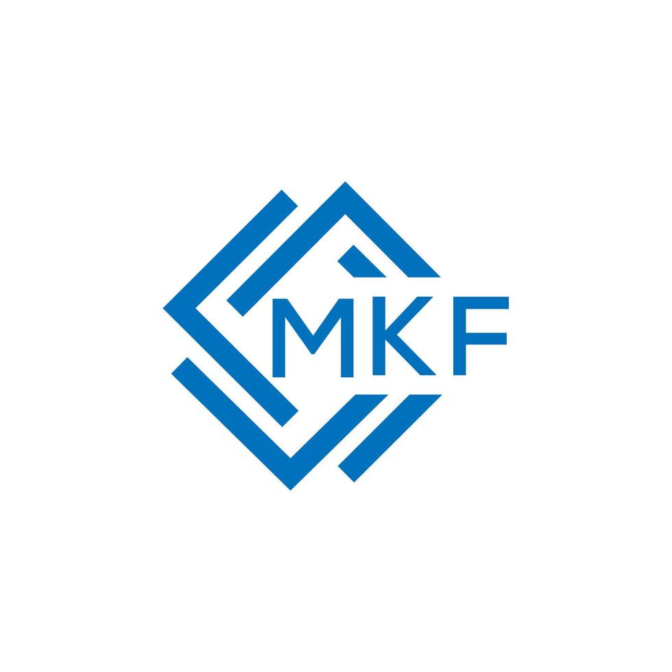 MKF letter logo design on white background. MKF creative circle letter logo concept. MKF letter design. vector