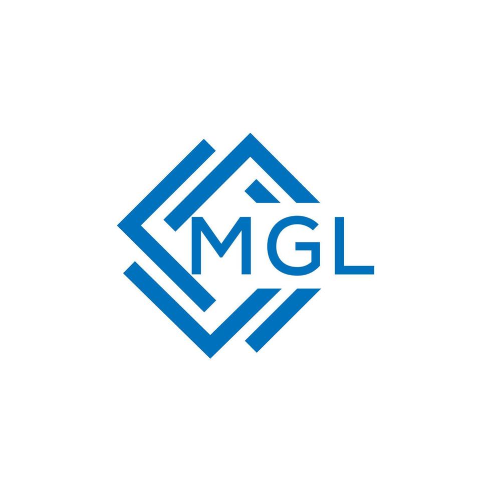 mgl letra logo diseño en blanco antecedentes. mgl creativo circulo letra logo concepto. mgl letra diseño. vector