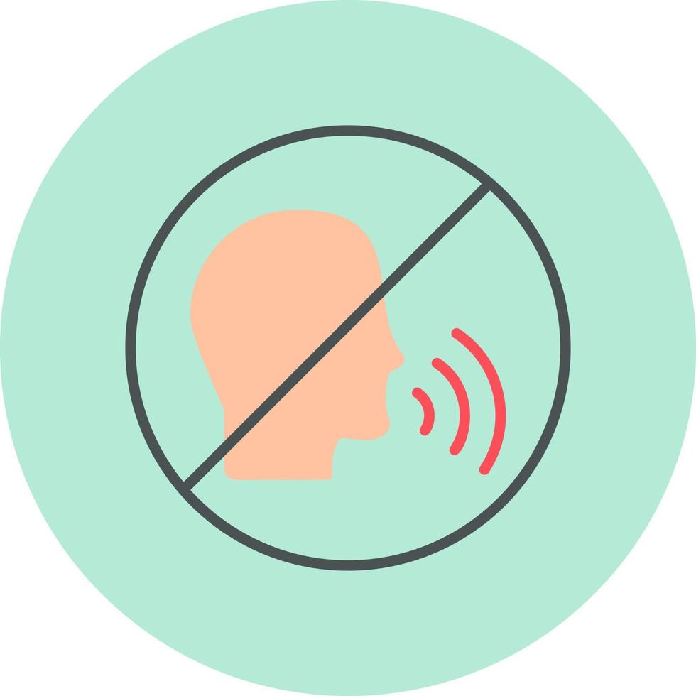 No Talking Vector Icon