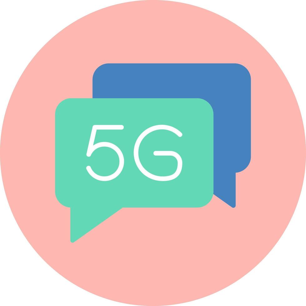 5g Conversation Vector Icon