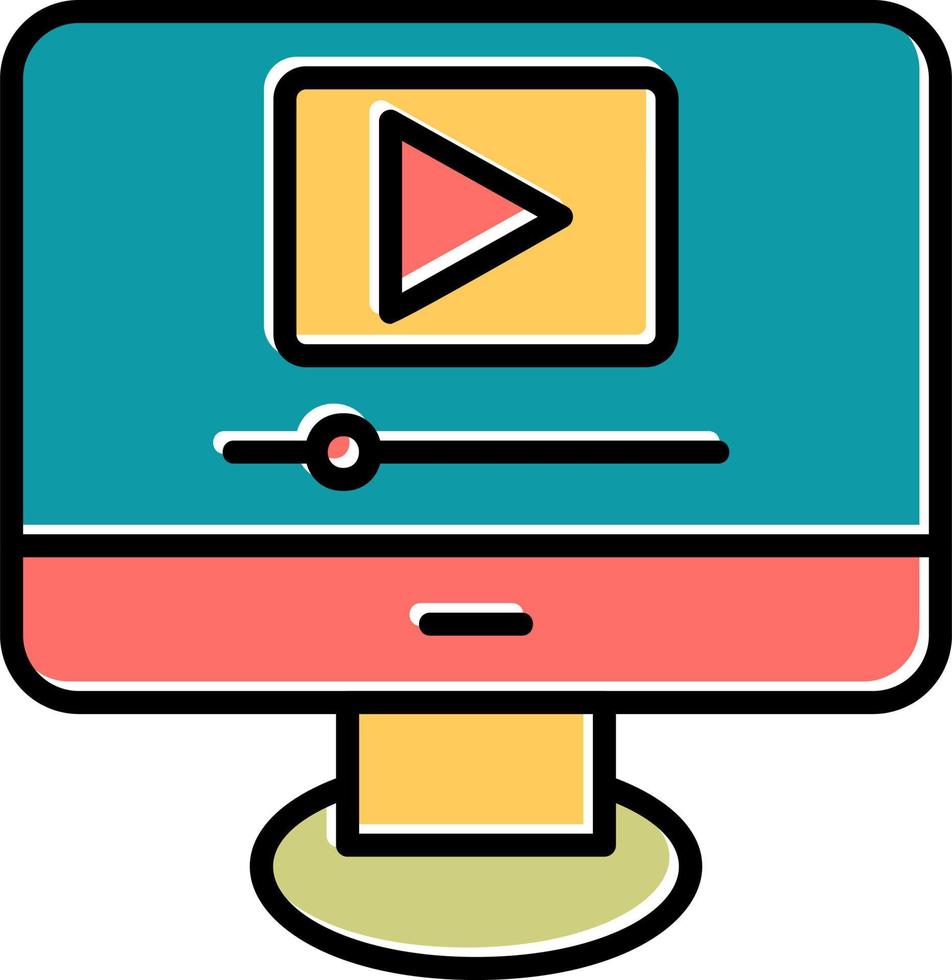 Video Player Vector Icon