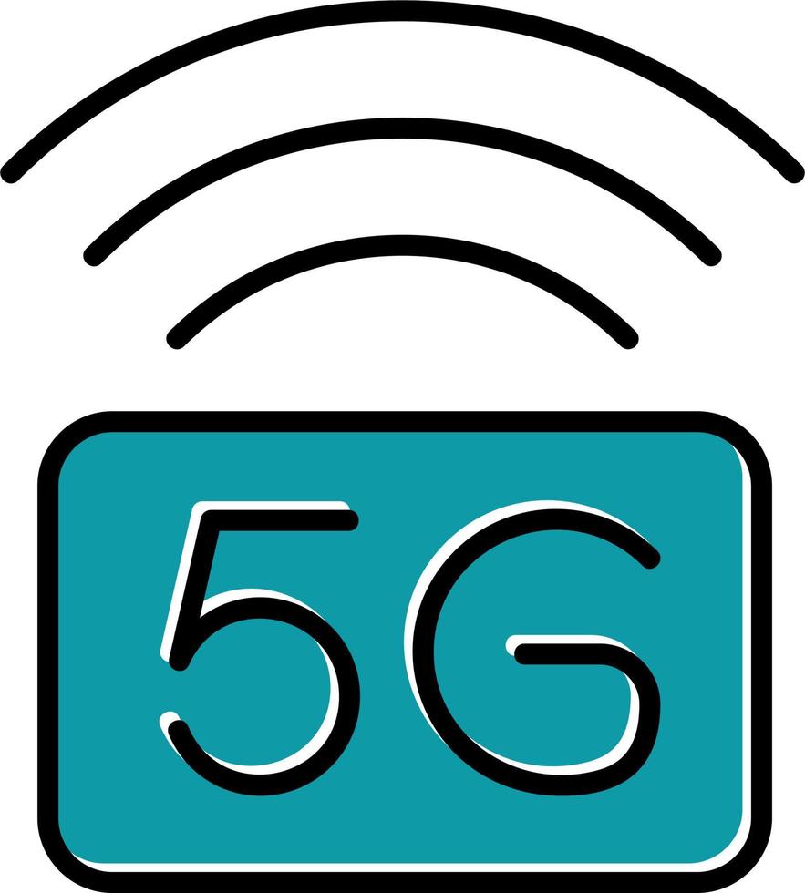 5g Wifi Signal Vector Icon