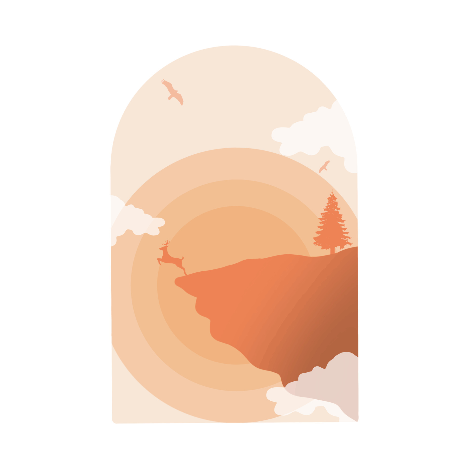 minimalist landscape design vector hand drawing 20331063 Vector Art at