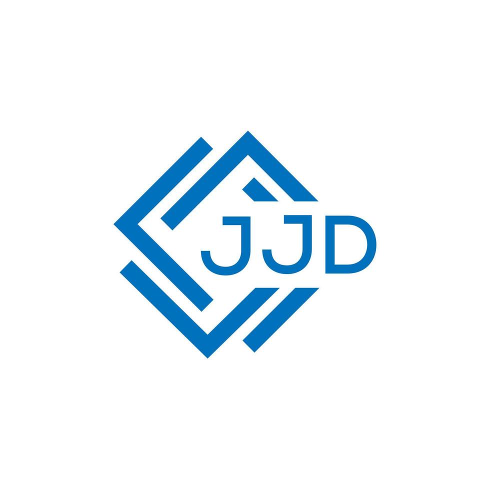 JJD letter logo design on white background. JJD creative circle letter logo concept. JJD letter design. vector