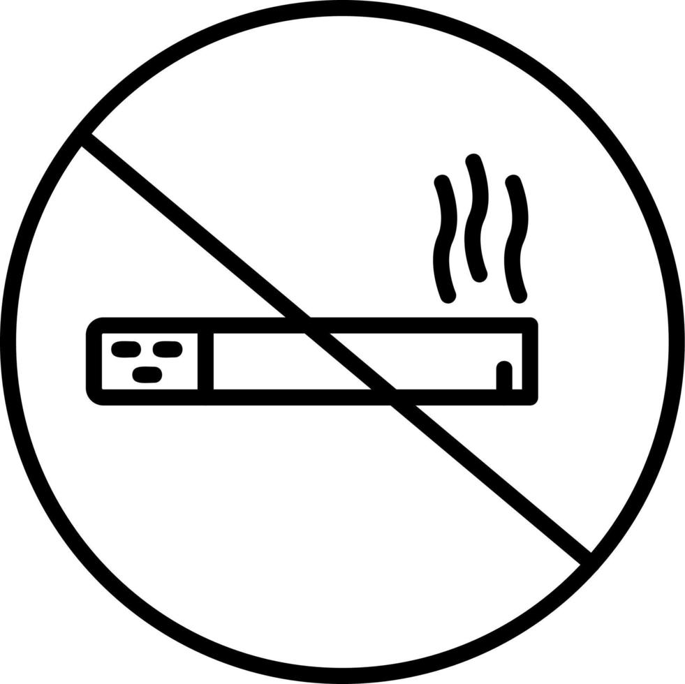 No Smoking Vector Icon