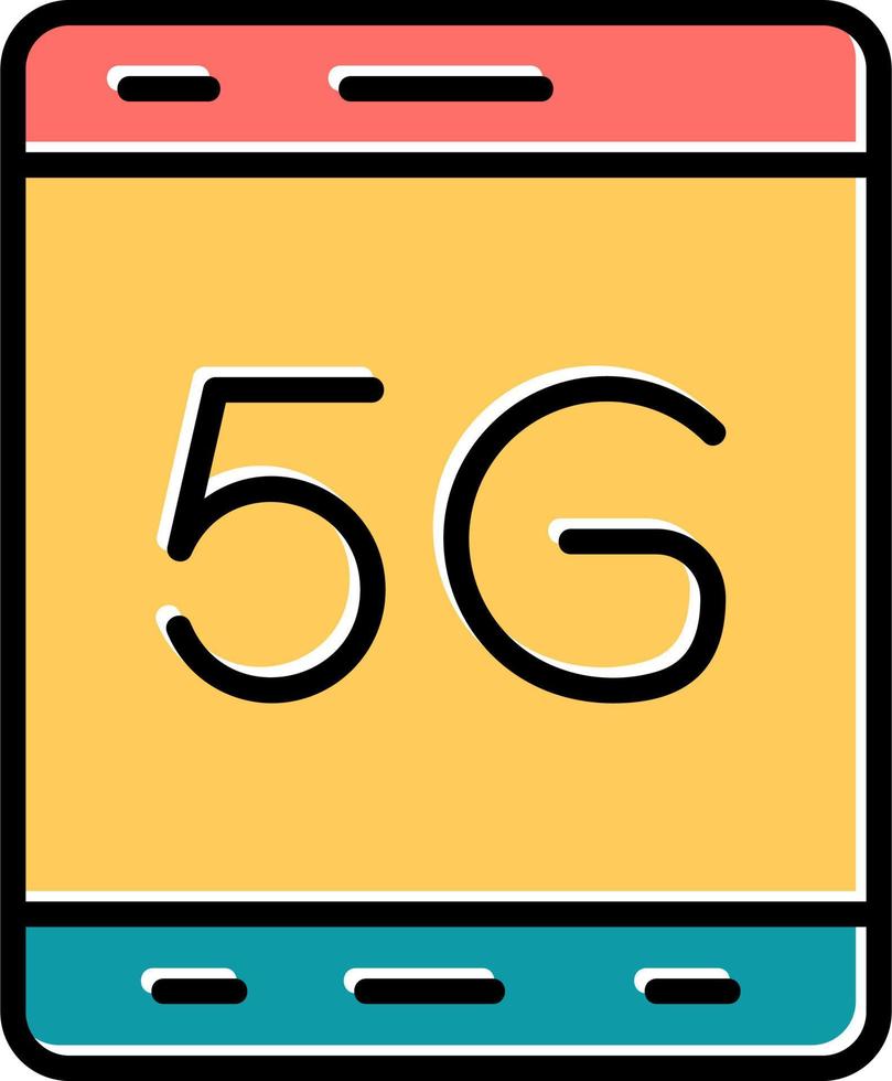 5g Tablet Vector Icon