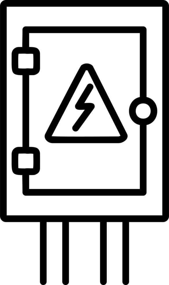 icono de vector de panel eléctrico