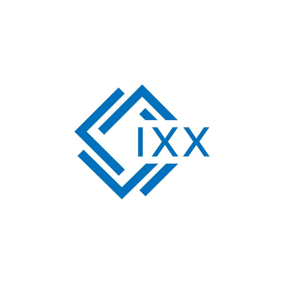 IXX letter logo design on white background. IXX creative circle letter logo concept. IXX letter design. vector