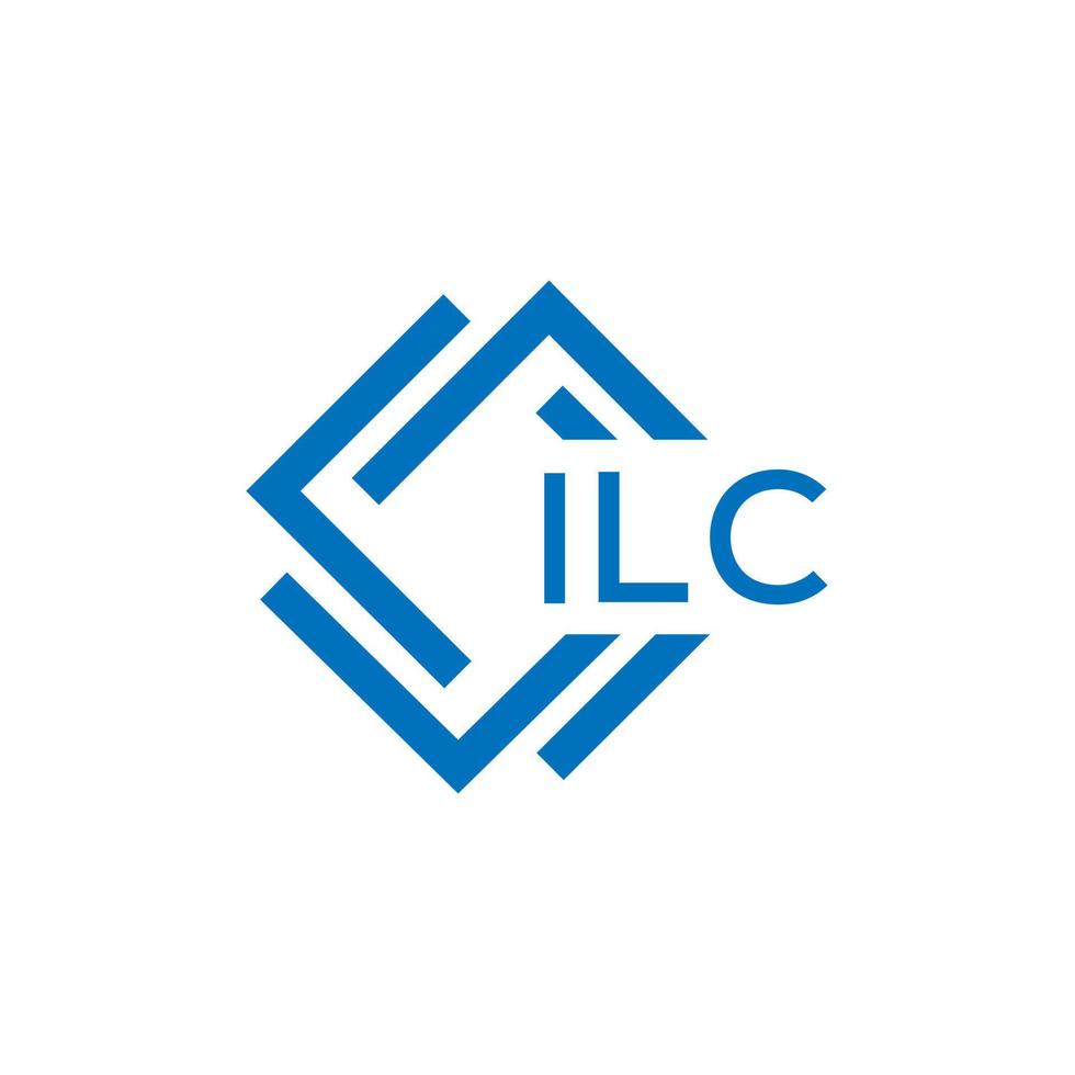 ILC letter logo design on white background. ILC creative circle letter logo concept. ILC letter design. vector