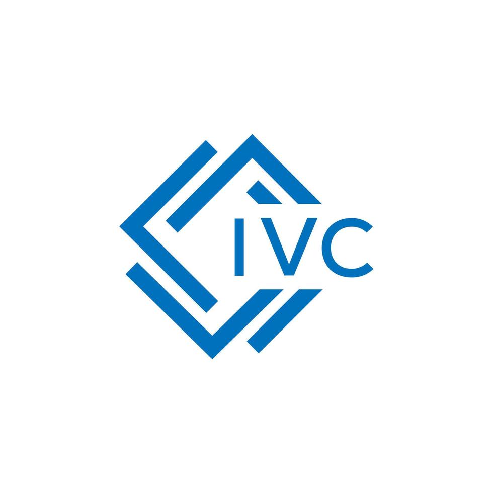 IVC letter logo design on white background. IVC creative circle letter logo concept. IVC letter design. vector