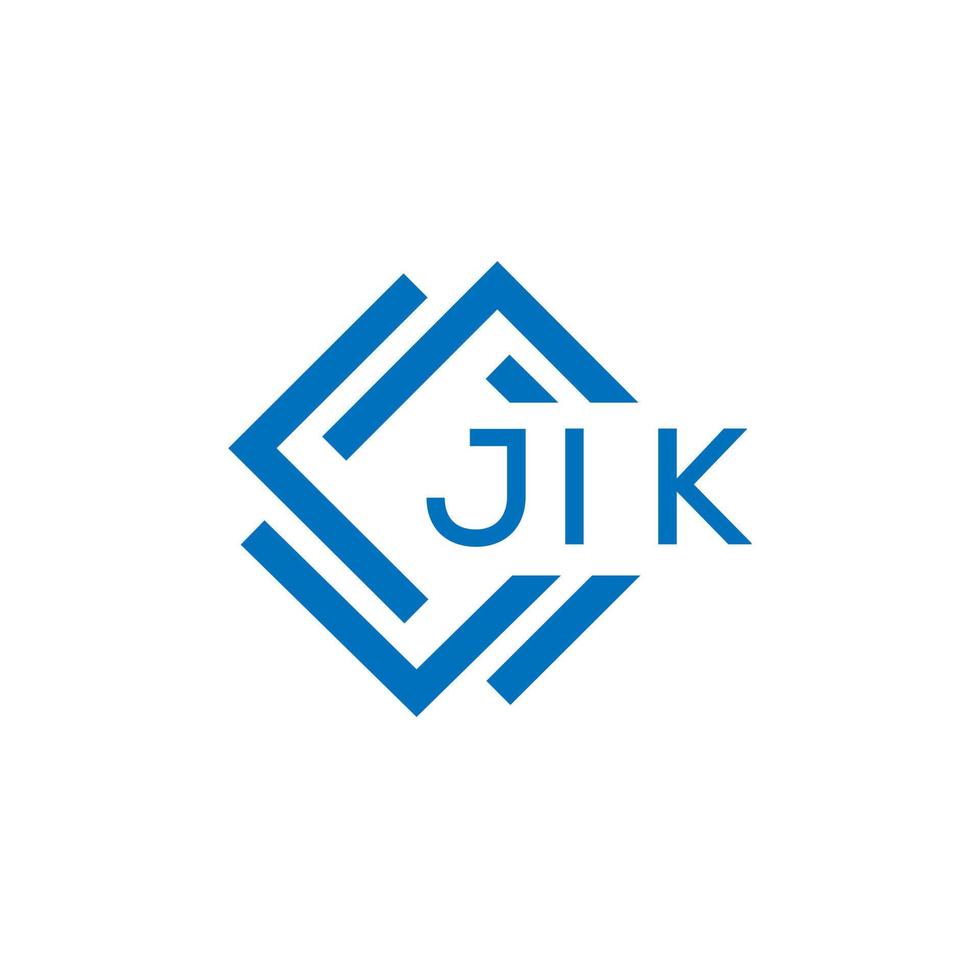 jik letra logo diseño en blanco antecedentes. jik creativo circulo letra logo concepto. jik letra diseño. vector