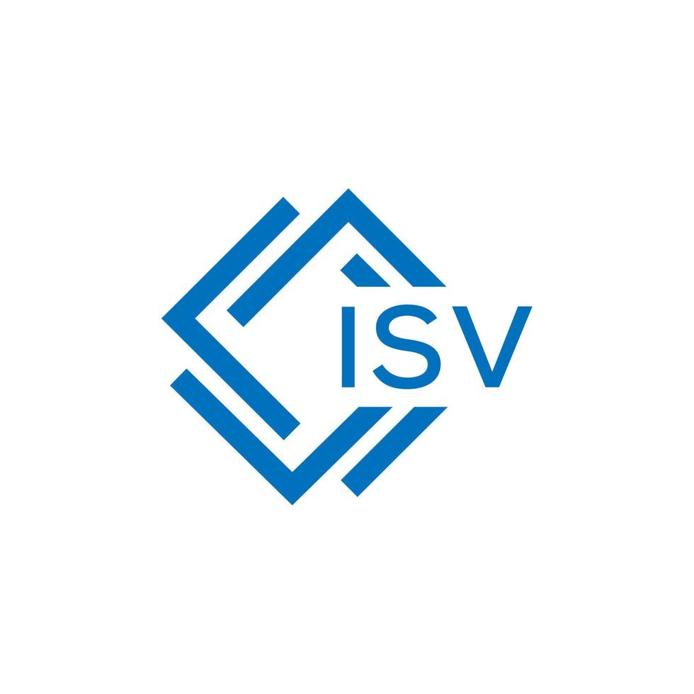 isv letra logo diseño en blanco antecedentes. isv creativo circulo letra logo concepto. isv letra diseño. vector