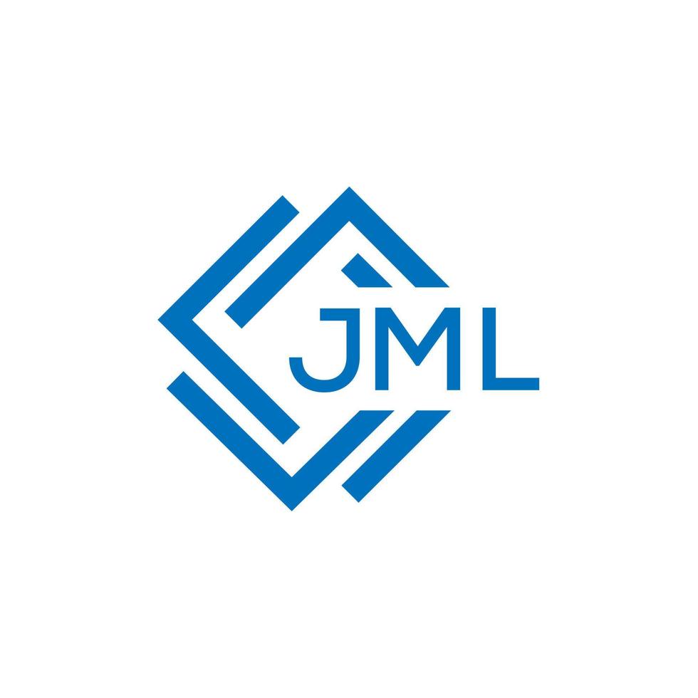 jml letra logo diseño en blanco antecedentes. jml creativo circulo letra logo concepto. jml letra diseño. vector