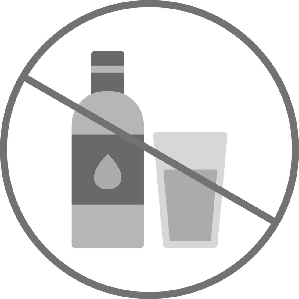 No Alcohol Vector Icon