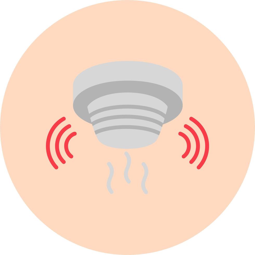 icono de vector de detector de humo