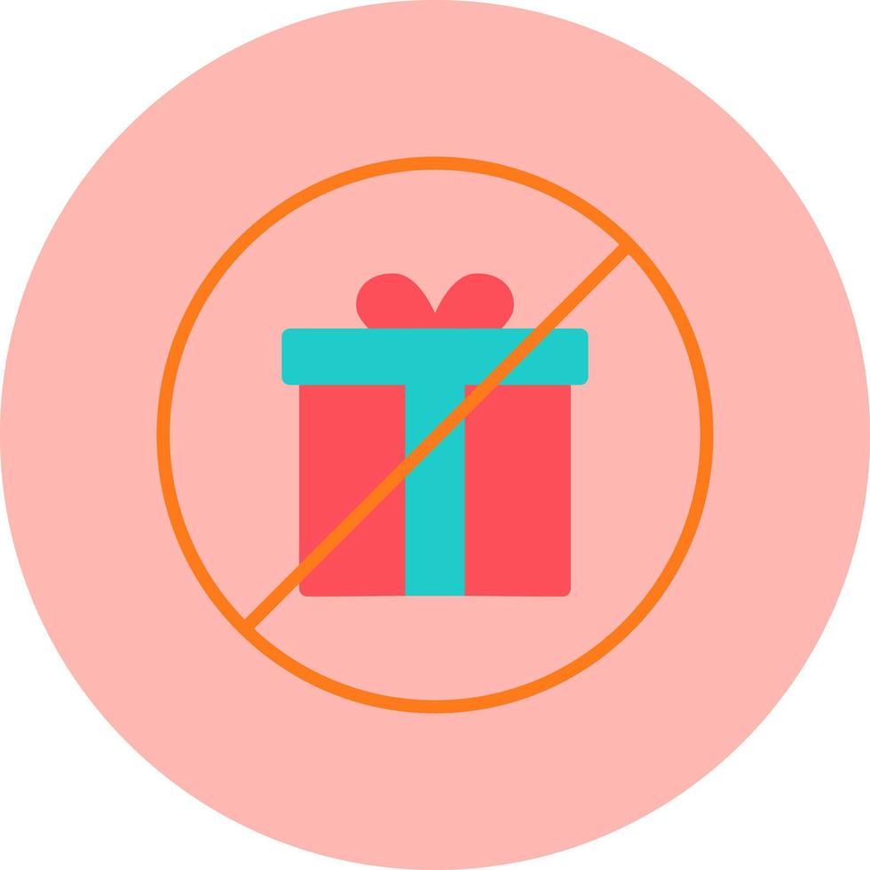 Rejected Gift Vector Icon