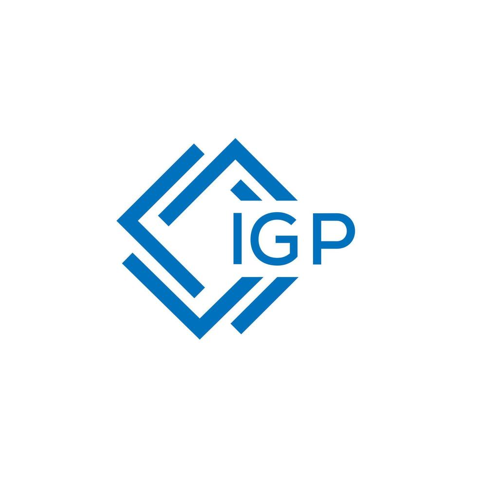 IGP letter logo design on white background. IGP creative circle letter logo concept. IGP letter design. vector