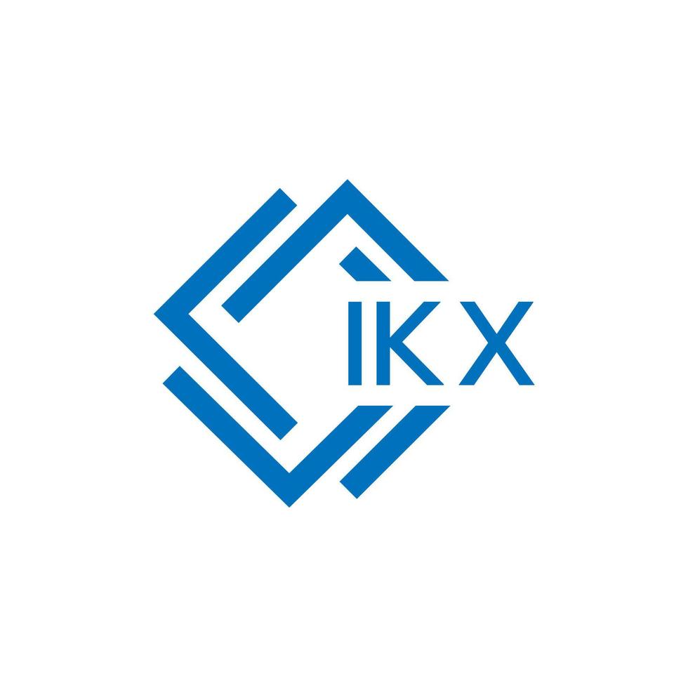 IKX letter logo design on white background. IKX creative circle letter logo concept. IKX letter design. vector