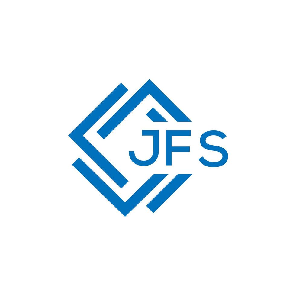 JFS letter logo design on white background. JFS creative circle letter logo concept. JFS letter design. vector