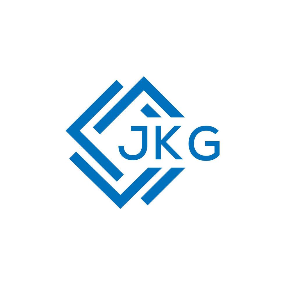 JKG letter logo design on white background. JKG creative circle letter logo concept. JKG letter design. vector