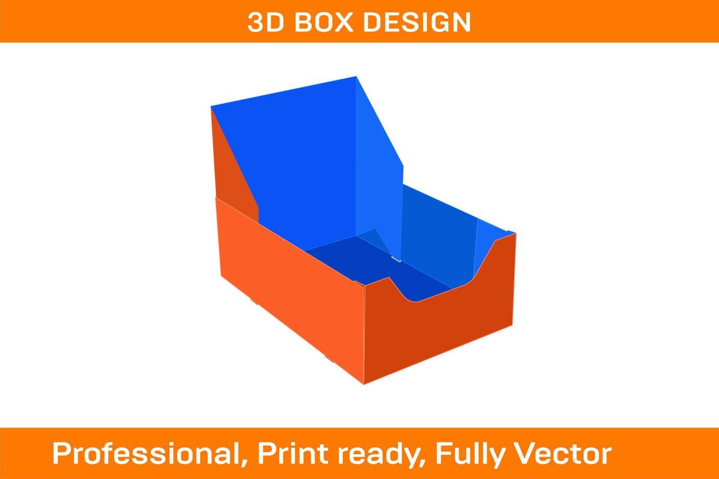 Custom Showcase Exhibi box, Wholesale Packaging Boxes, BOTTOM DISPLAY BOXES vector