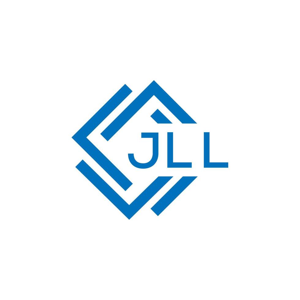 jll letra logo diseño en blanco antecedentes. jll creativo circulo letra logo concepto. jll letra diseño. vector