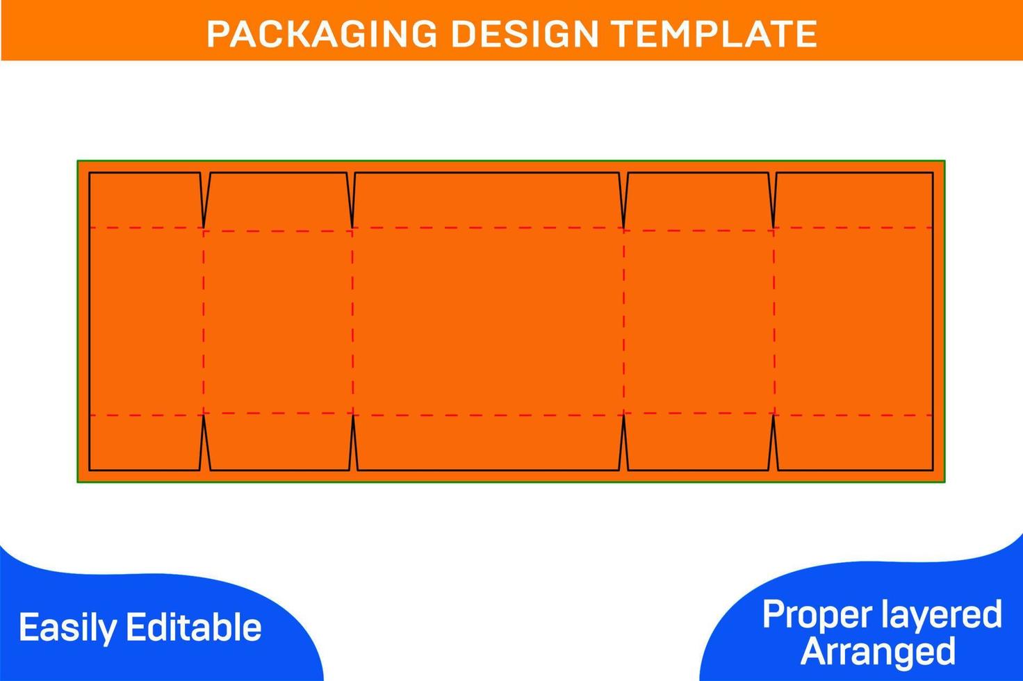 feco230 caja de cartón caja con dieline tamplate y 3d vectoe archivo vector