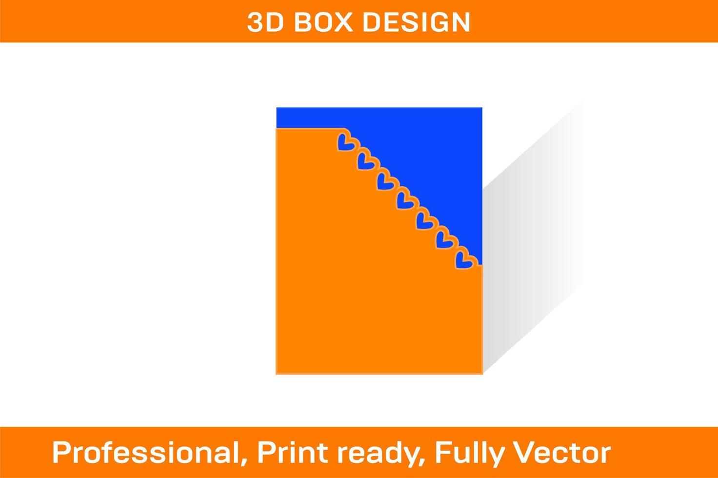 ángulo cortar con corazón forma carpeta 8.5x11 pulgada sobre dieline modelo y vector