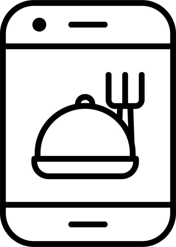Online Food Order Vector Icon