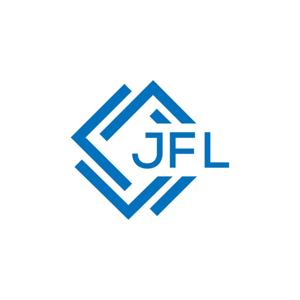 JFL letter logo design on white background. JFL creative circle letter logo concept. JFL letter design. vector