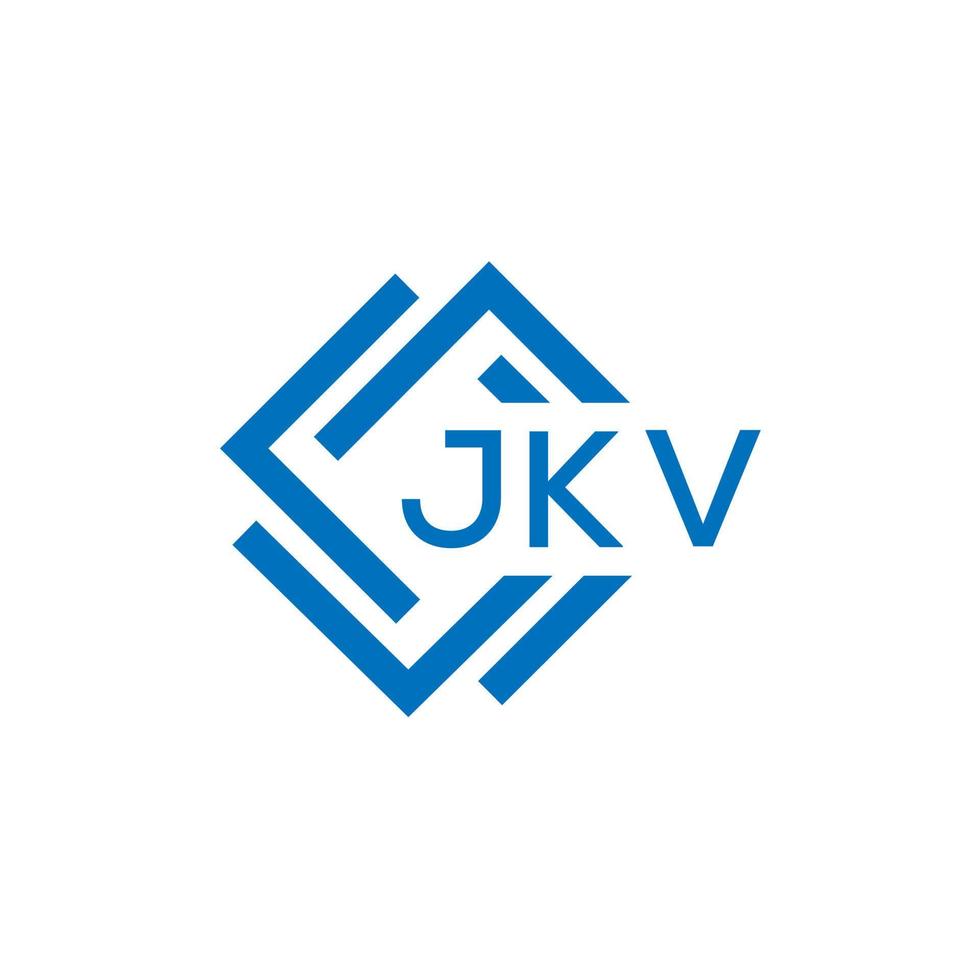 JKV letter logo design on white background. JKV creative circle letter logo concept. JKV letter design. vector