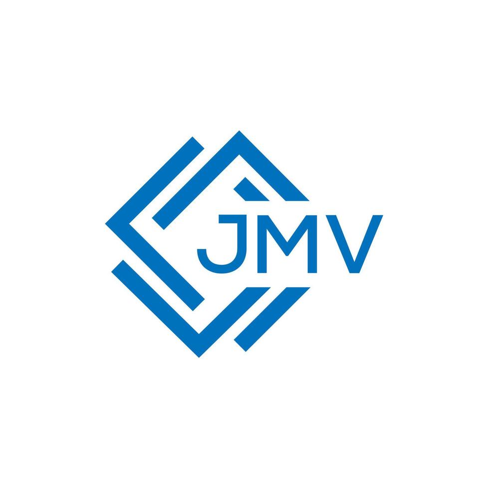 JMV letter logo design on white background. JMV creative circle letter logo concept. JMV letter design. vector