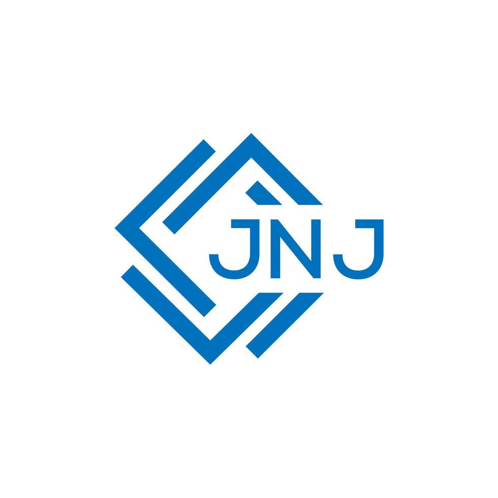 JNJ letter logo design on white background. JNJ creative circle letter logo concept. JNJ letter design. vector