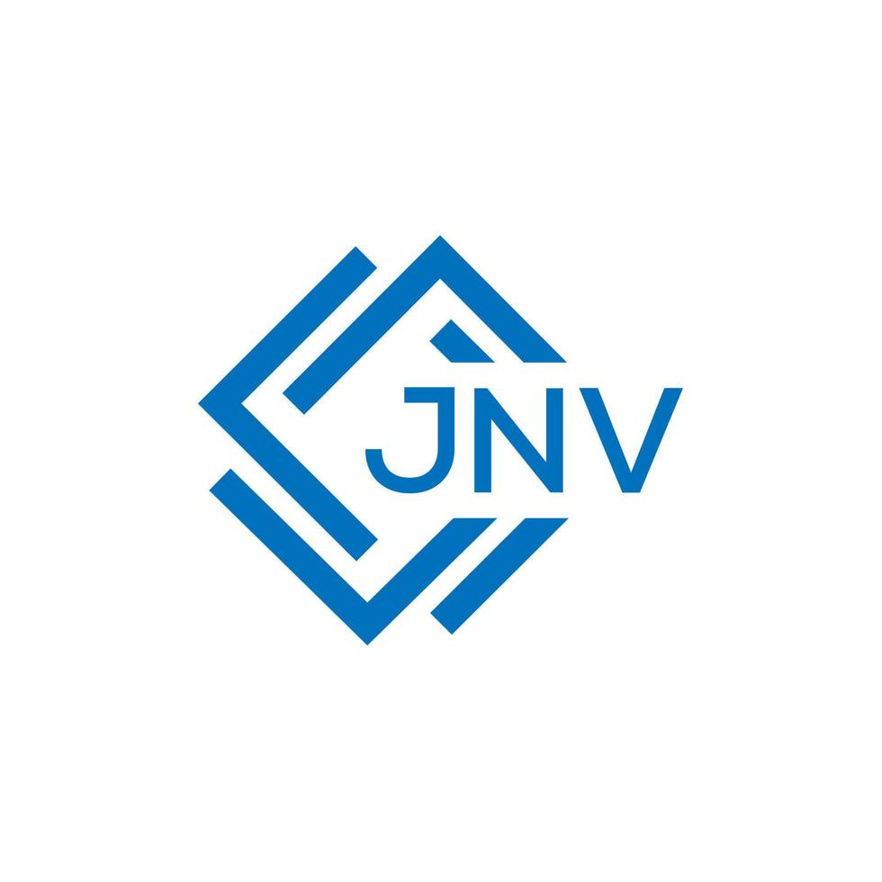 JNV letter logo design on black background. JNV creative circle letter logo concept. JNV letter design. vector