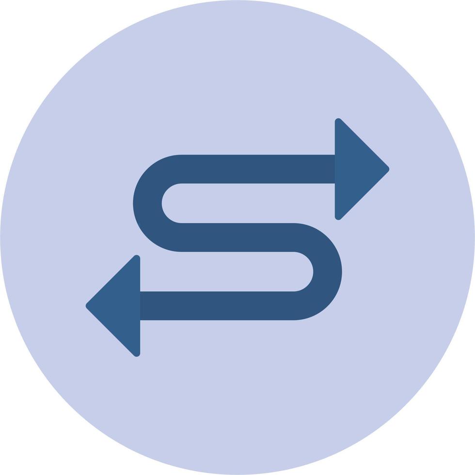 Zigzag Arrow Vector Icon