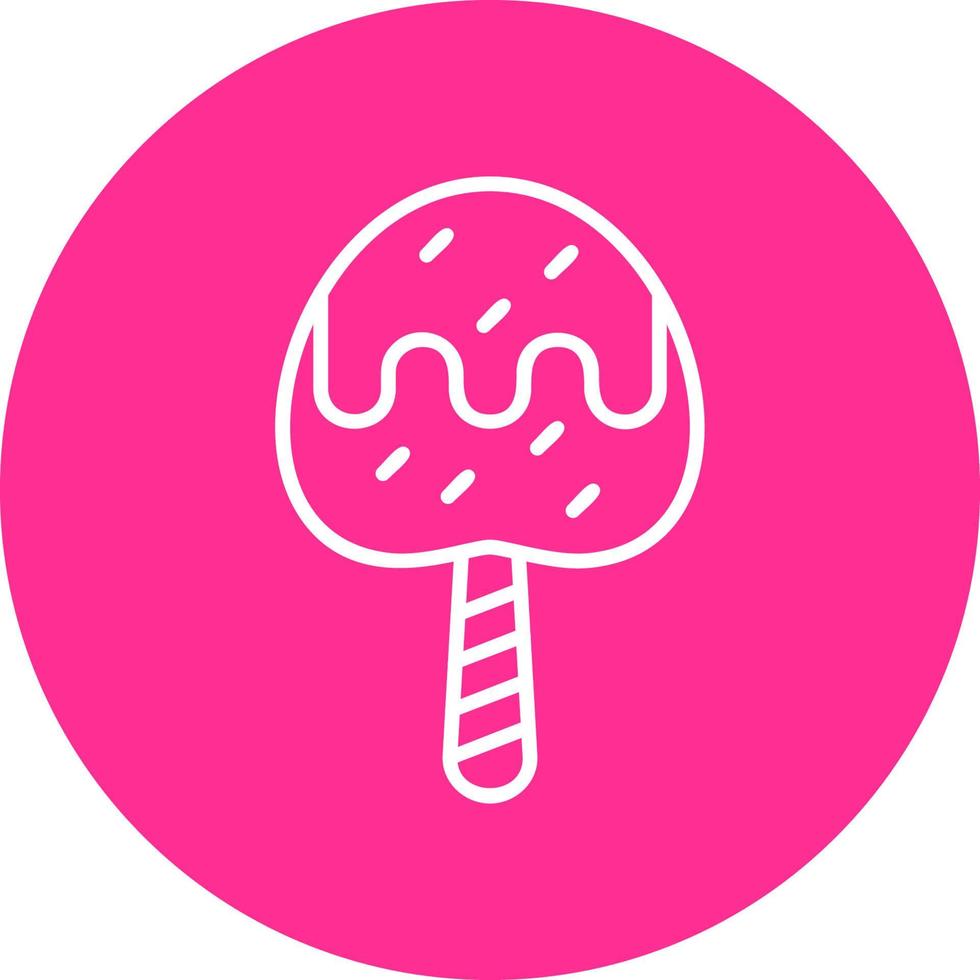 Toffee Apple Vector Icon
