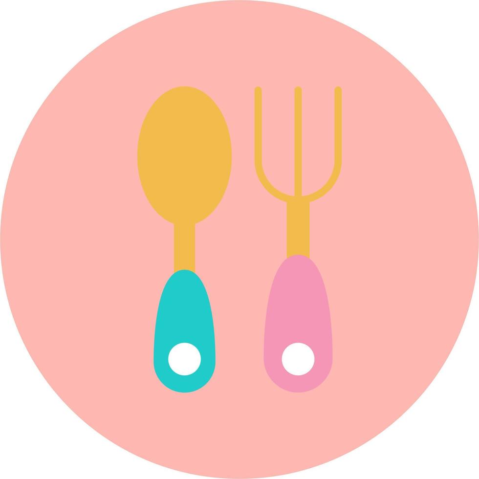 Baby Cutlery Vector Icon