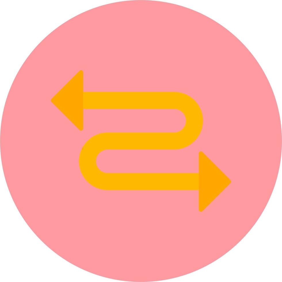 Zigzag Arrow Vector Icon