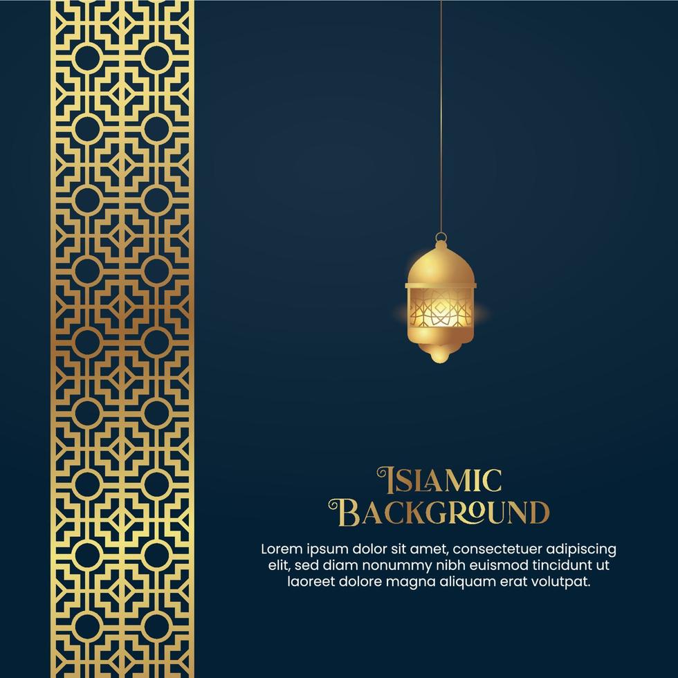 Islamic background for celebration greetin vector