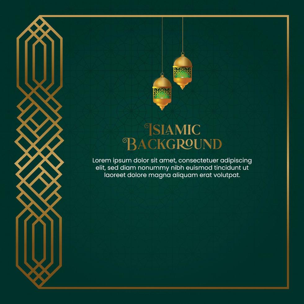 Islamic background for celebration greetin vector