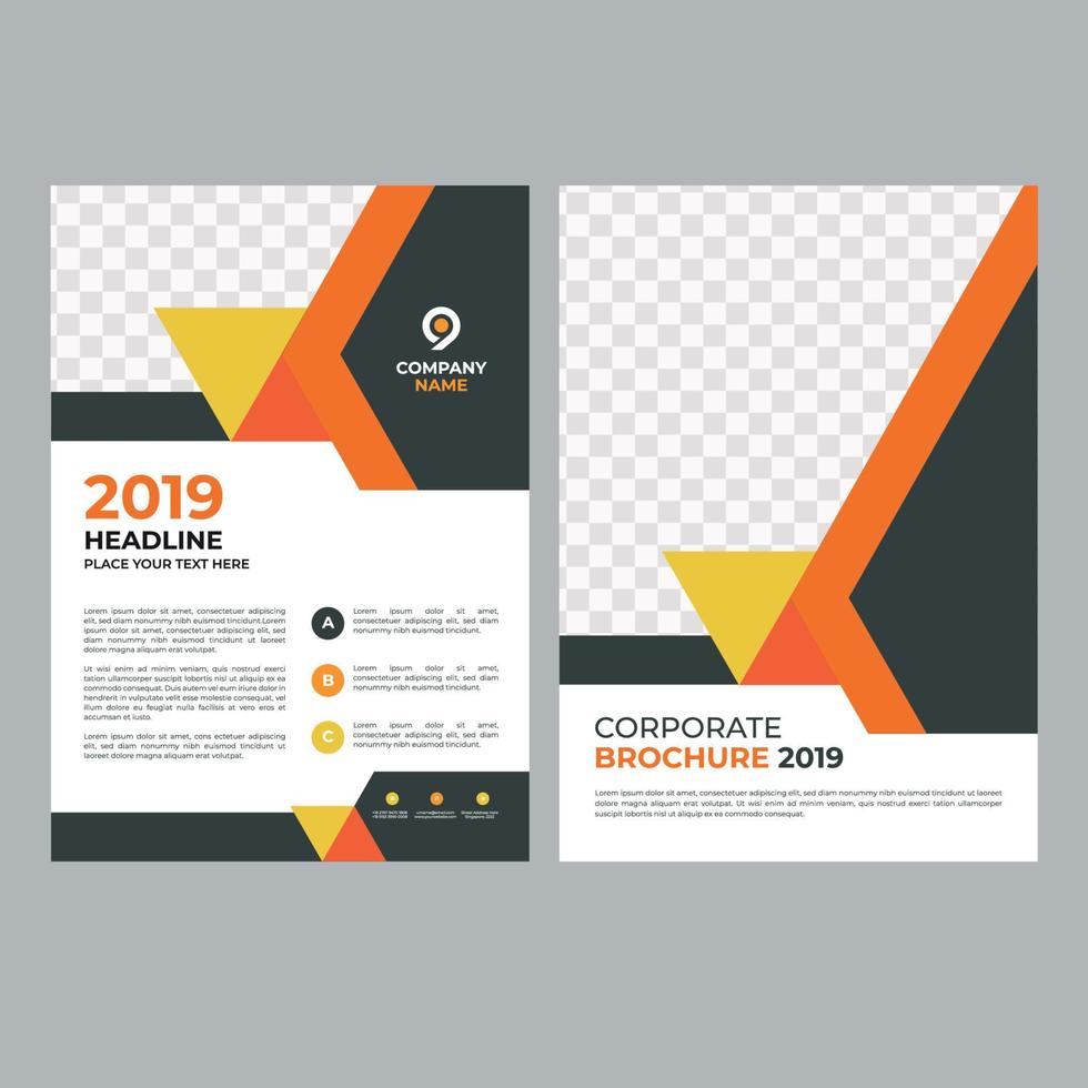Business Flyer Template with Vector