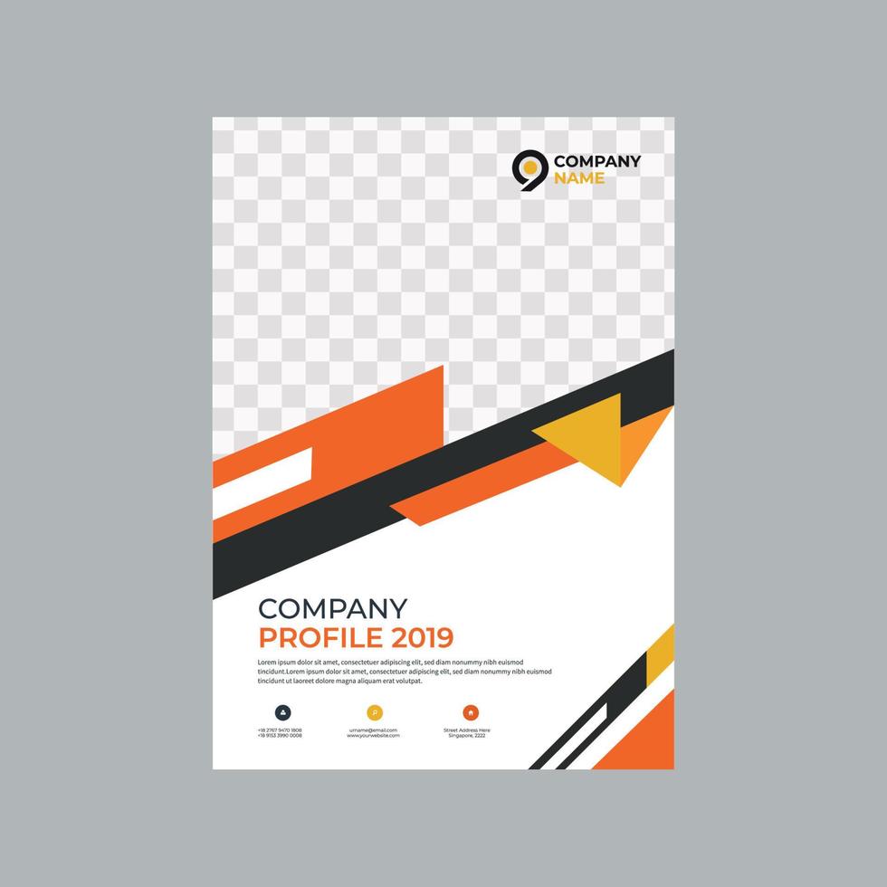 Business Flyer Template with Vector